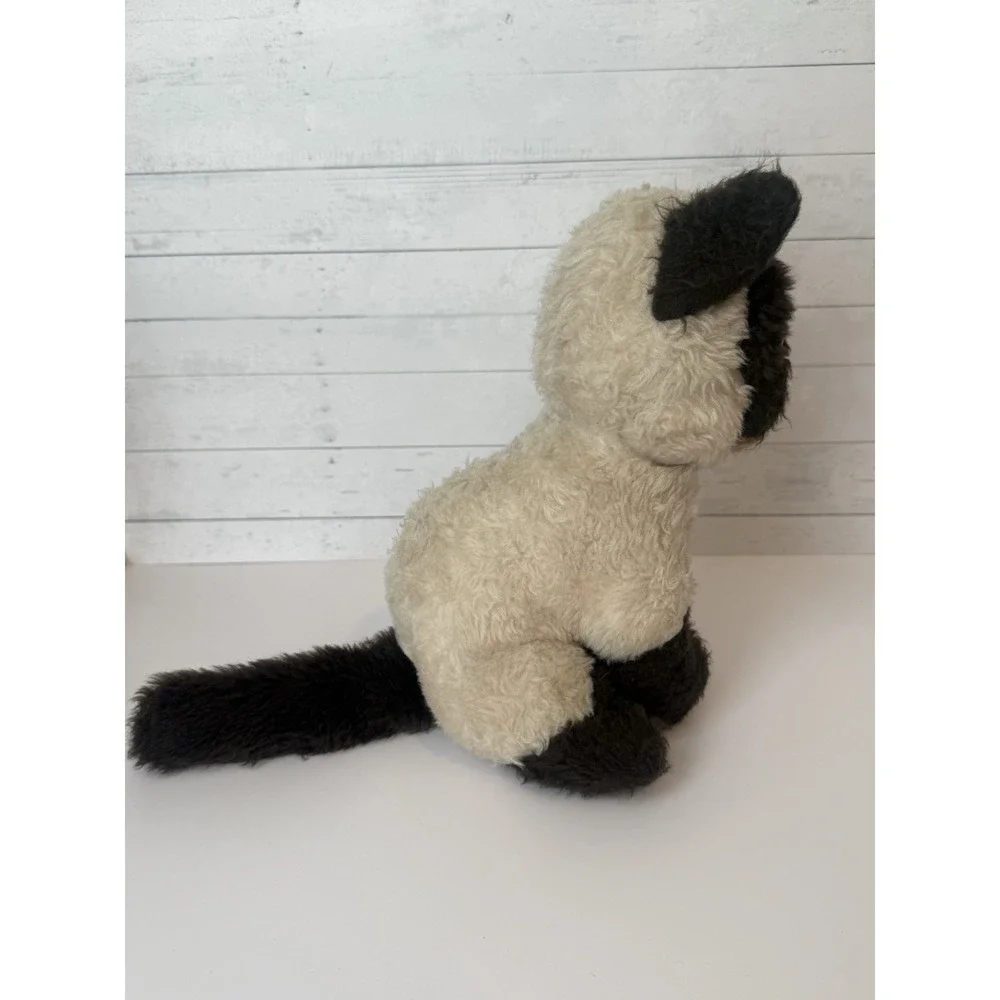 Vintage 1977 American Greetings Siamese Cat Plush Blue Eyes Stuffed Animal Toy